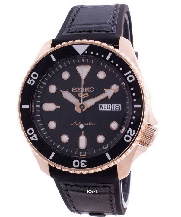 Seiko 5 Sport SKX Automatic Black Dial Black Silicone Strap Watch For Men - SRPD76K1 - Image 2